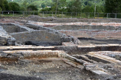 
Cyfarthfa Ironworks coke ovens, panorama middle, September 2013